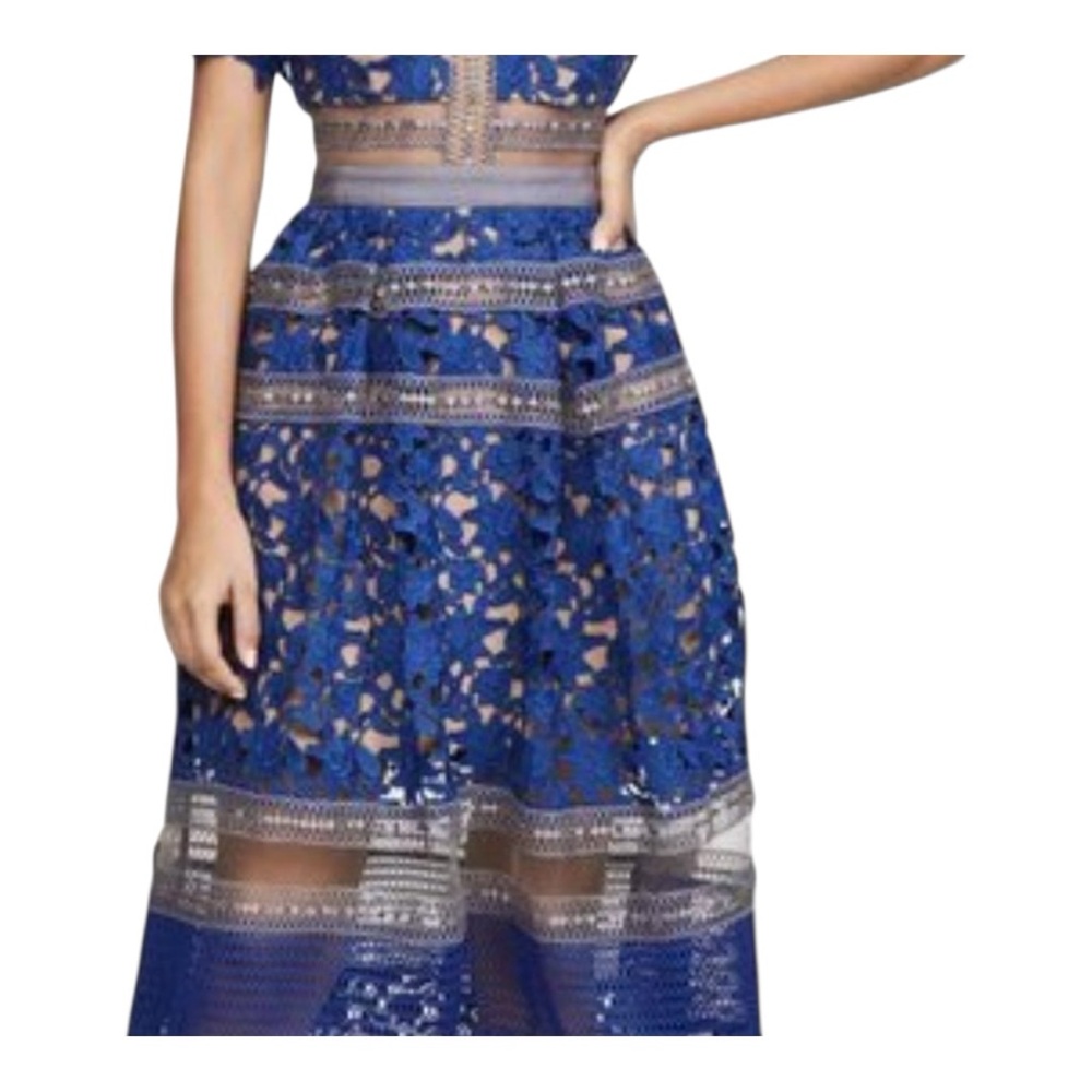 Self Portrait Liliana Midi Dress | Sold Out Everywhere | Spring Party Dress - Picture 3 of 14